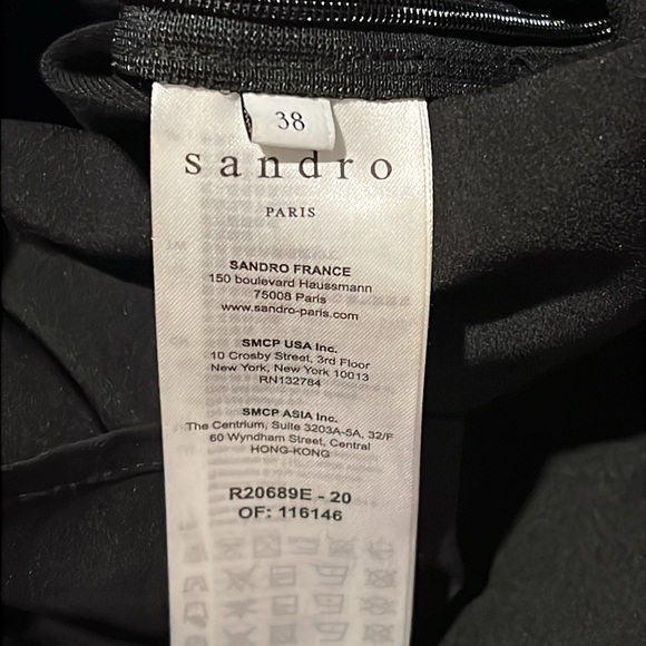 Sandro Paris Ronald CutOut Gathered Twill Linen Blend Mini Dress In Black, 38/M - Picture 4 of 15